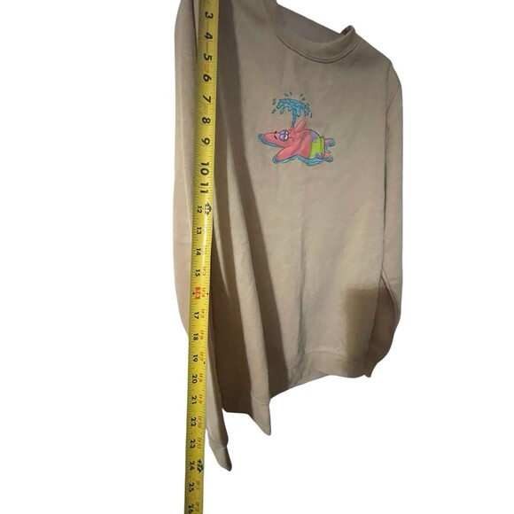 SPONGEBOB SQUAREPANTS SWEATSHIRTMEN SMALL BEIGE New With Tags - Picture 12 of 16